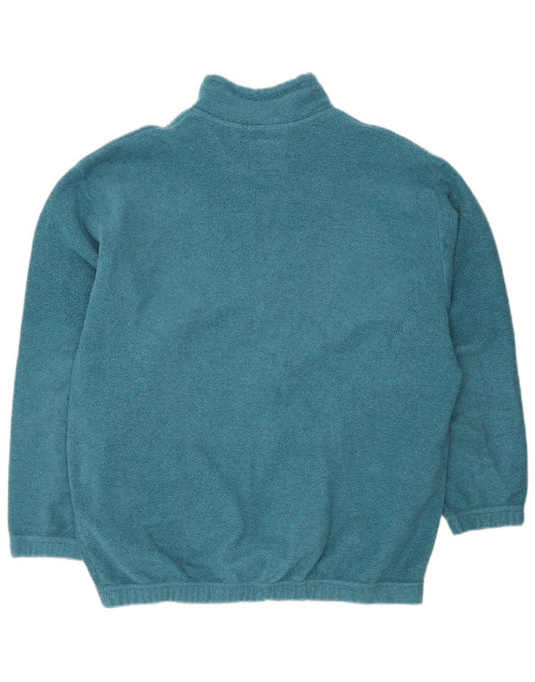 Campagnolo Mens Graphic Zip Neck Fleece Jumper IT 48 Medium Blue