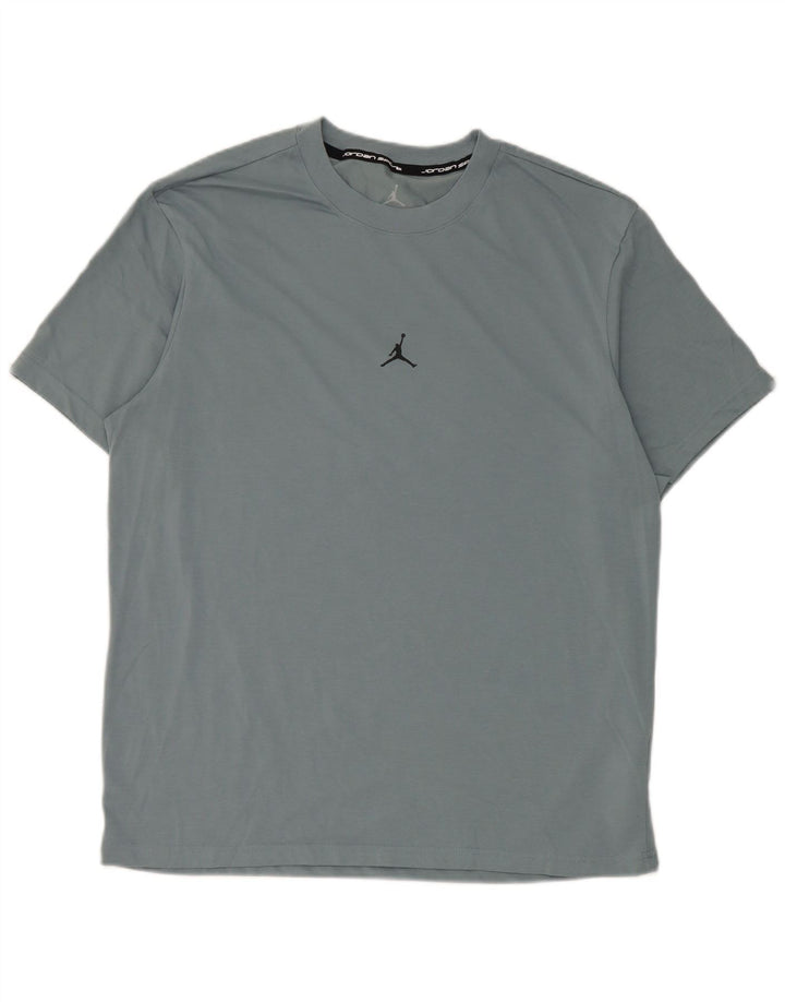 Męski t-shirt Jordan Dri Fit, średnioszary, bawełniany