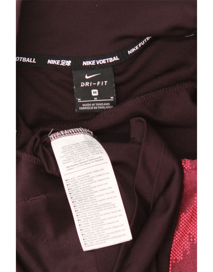 Męska kurtka dresowa Nike Dri Fit, średni bordowy, geometryczny poliester