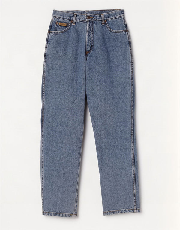 Dżinsy damskie Wrangler Lucy Straight US 10 Large W30 L30 Niebieskie bawełniane