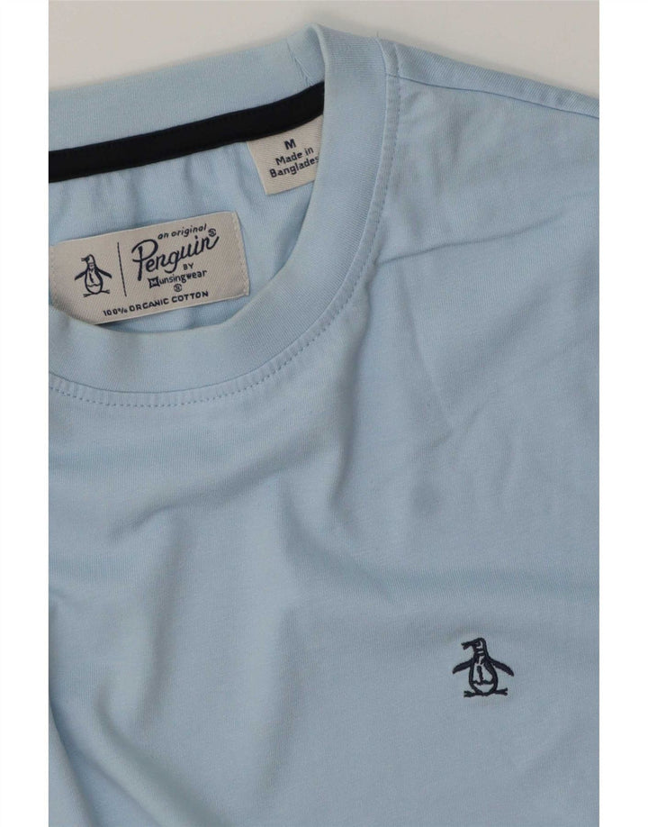T-shirt męski Penguin, bawełniany, średni niebieski