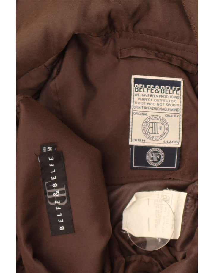 Męska kurtka parka z kapturem Belfe & Belfe IT 58 4XL Brązowa Poliamid