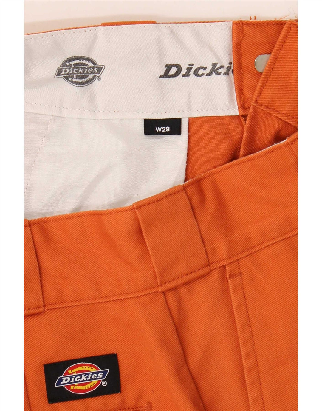 Męskie proste spodnie chino Dickies W28 L29 pomarańczowe
