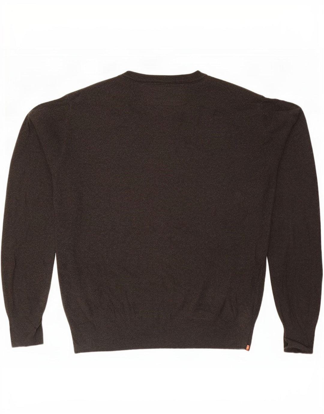 Męski sweter Superdry z okrągłym dekoltem, duży, brązowy, bawełniany