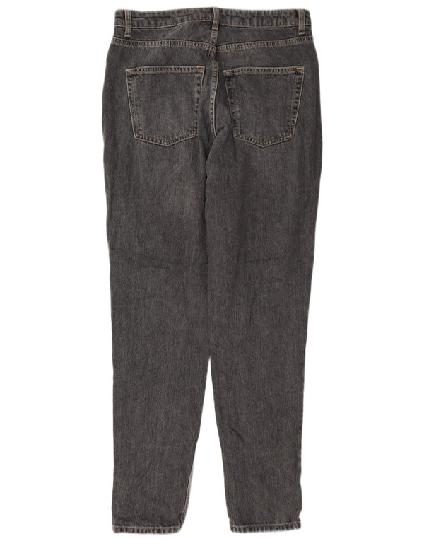 Damskie jeansy zwężane Topshop Mom UK 14 Large W32 L36 Szara bawełna