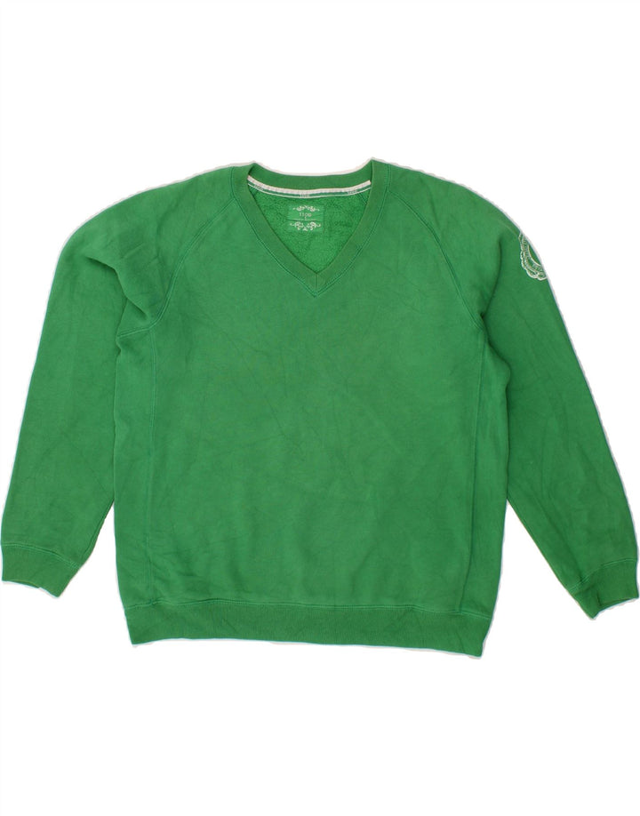 IZOD Womens Sweatshirt Jumper UK 10 Small Green Vintage Izod and Second-Hand Izod from Messina Hembry 