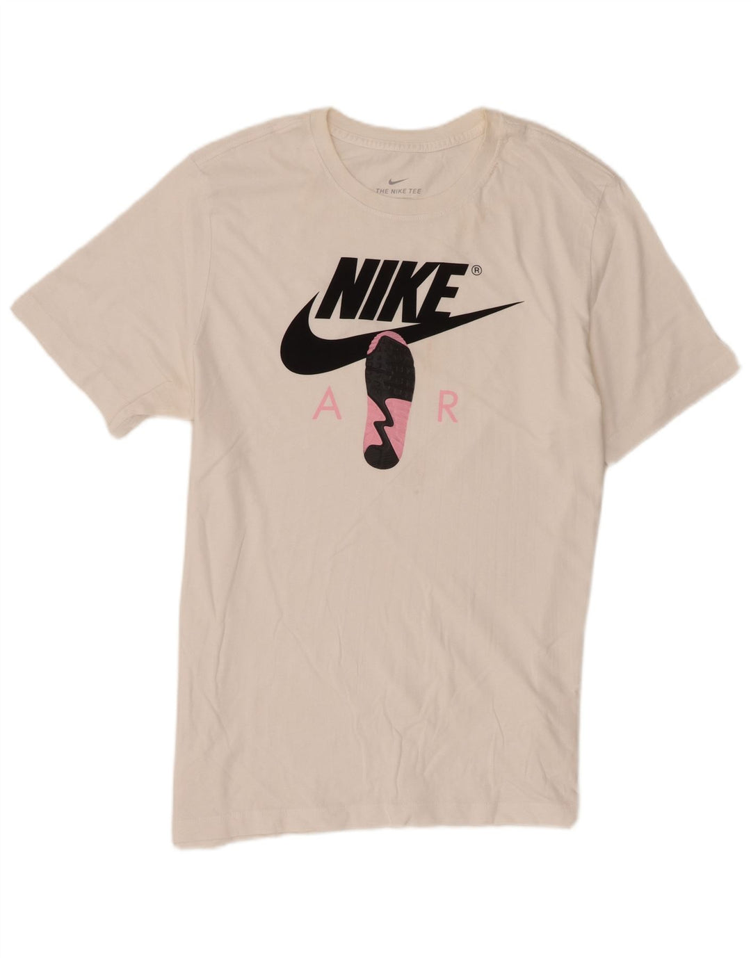 Męski T-shirt z grafiką Nike, duży, biały, bawełniany