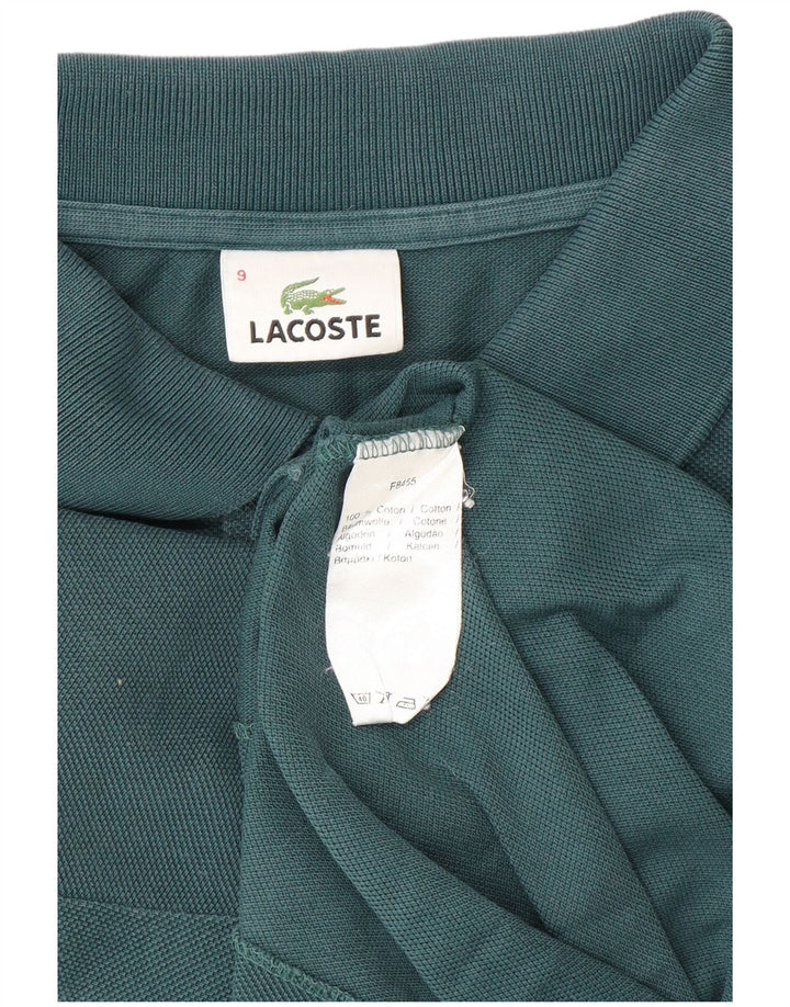 Męska koszulka polo LACOSTE, rozmiar 9, 4XL, zielona bawełna