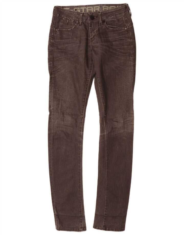 Damskie jeansy slim G-Star W28 L32 Szara bawełna