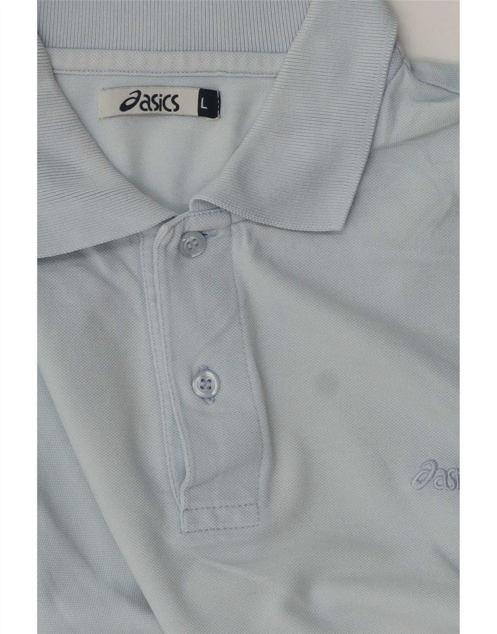 Męska koszulka polo Asics, duża niebieska