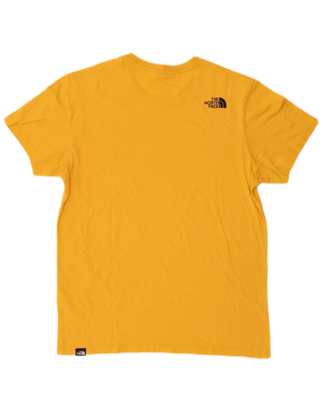 Męski T-shirt z grafiką The North Face, bawełniany, średni żółty