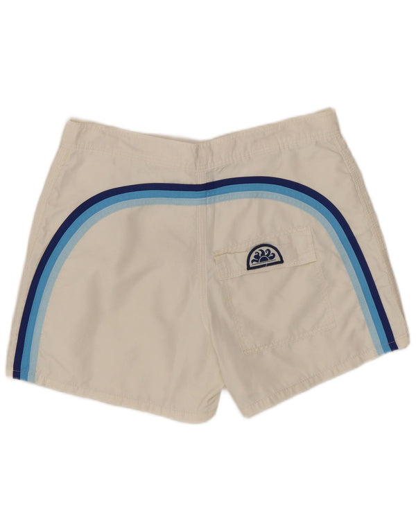 SUNDEK Mens Swimming Shorts Medium  White