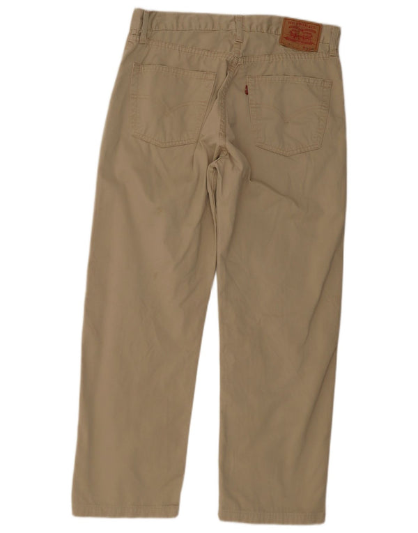 Męskie spodnie Levi's 551 Straight Casual W36 L28 Beżowa bawełna