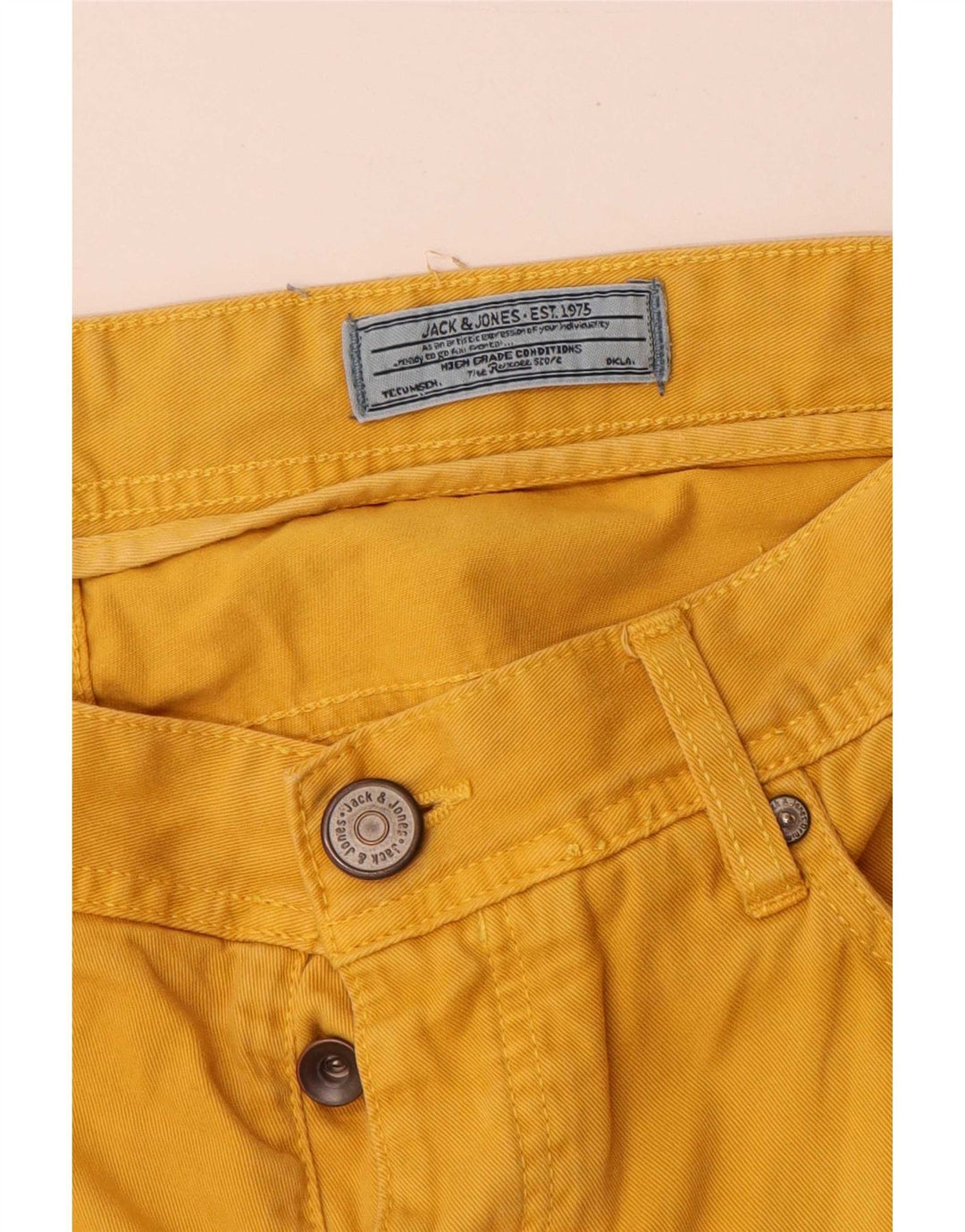 Męskie spodenki codzienne Jack & Jones W34, duże, żółte
