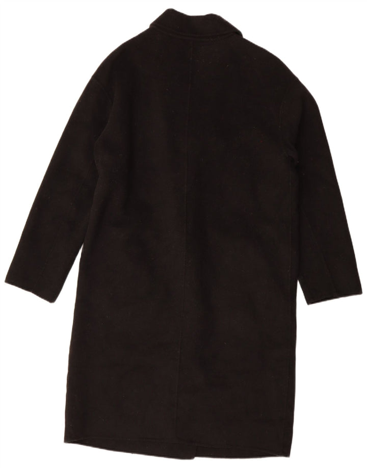 Damski płaszcz oversize z podwójnymi piersiami Zara UK 10 Small, czarna wełna