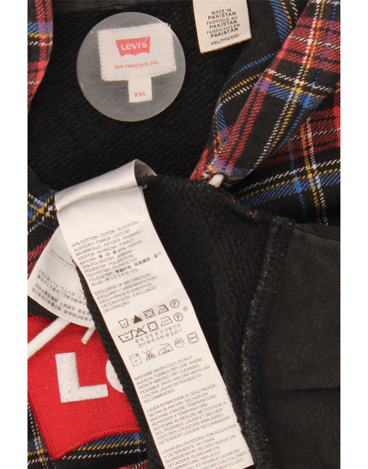 Męski sweter z kapturem Levi's 2XL, wielobarwna, bawełniana krata