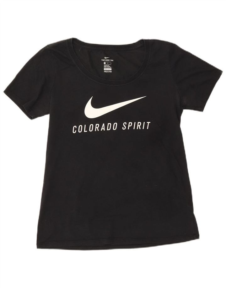 Damska koszulka NIKE Colorado Spirit Graphic Top UK 12, średnia czarna bawełna