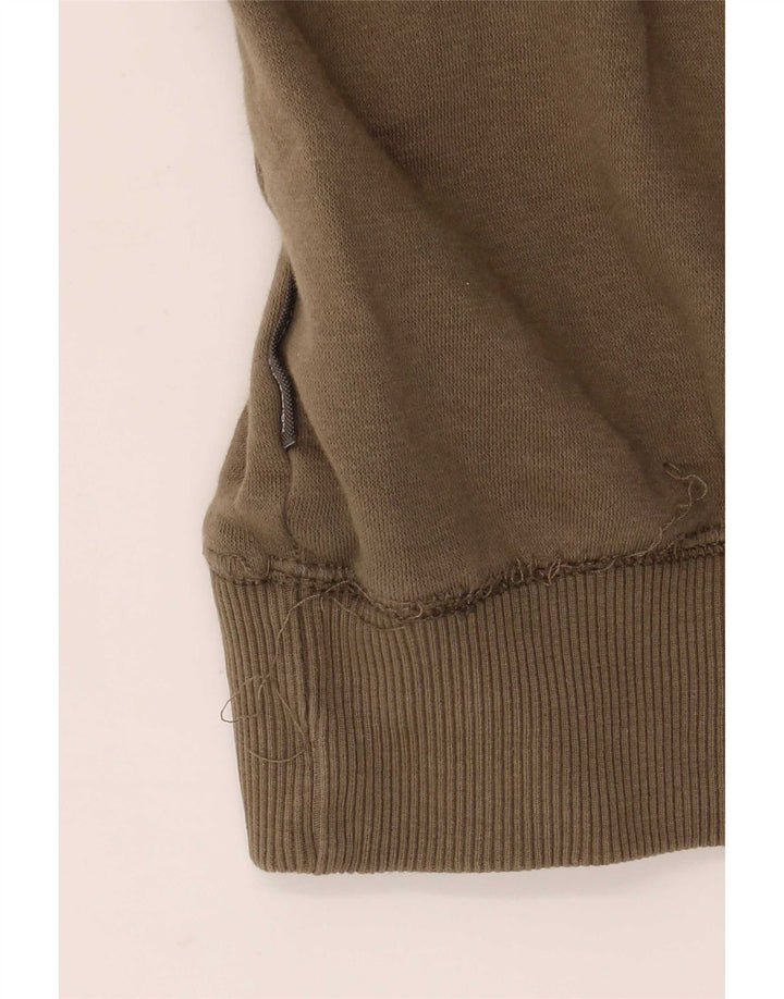 Męski sweter z kapturem French Connection, bawełna khaki, średnia