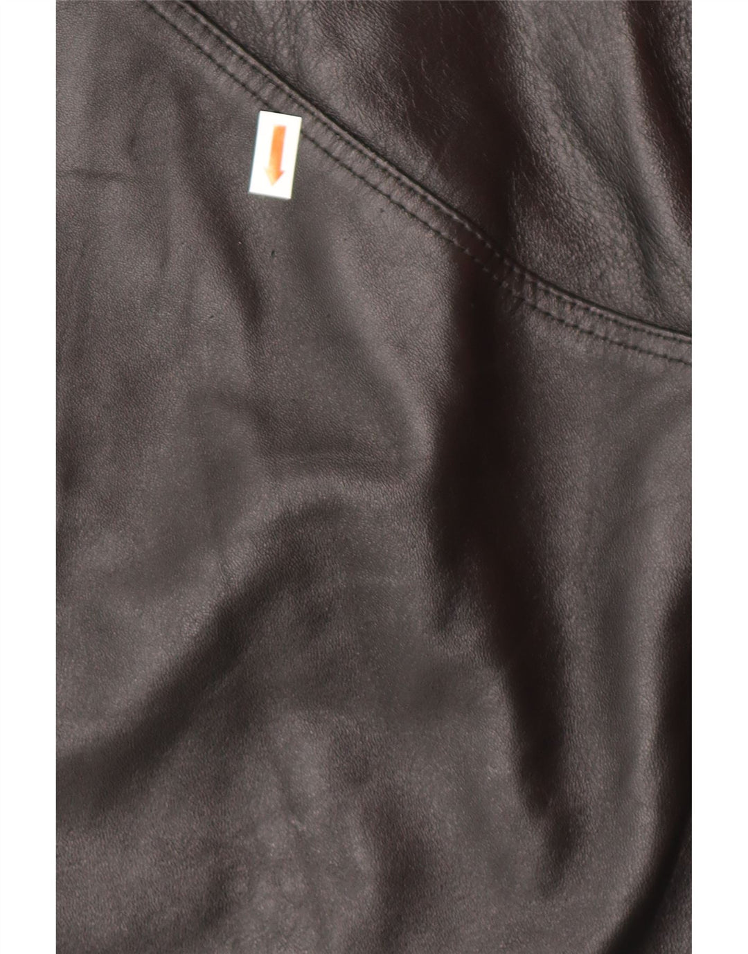 Damska spódnica skórzana VINTAGE IT 44 Medium W28 Czarna skóra