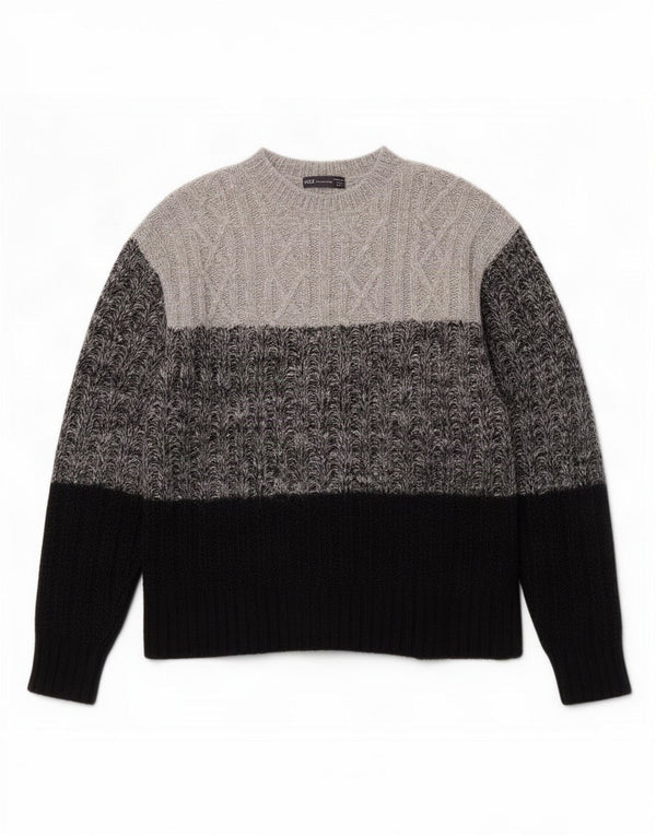 Sweter damski Marks & Spencer z okrągłym dekoltem, UK 14, średni szary