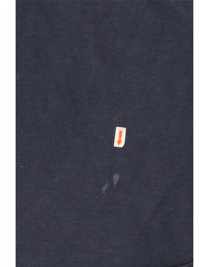 Męski T-shirt z grafiką Superdry z długim rękawem, średni granat