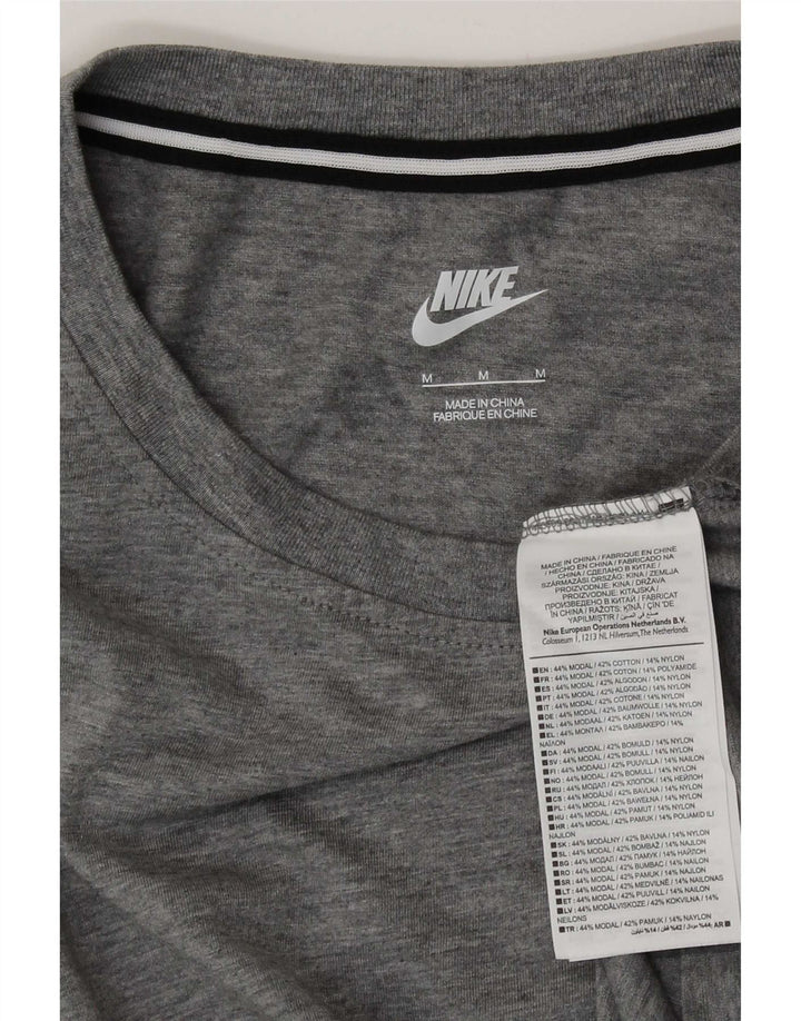 T-shirt damski Nike Top UK 14 Średni szary nakrapiany modal