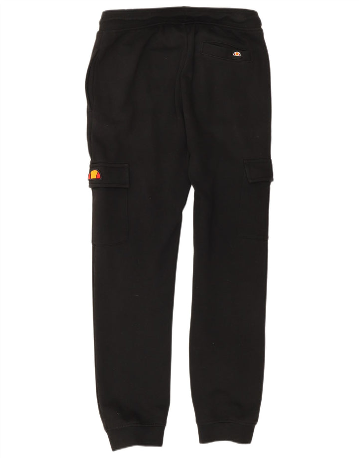 ELLESSE Boys Cargo Tracksuit Trousers Joggers 11-12 Years  Black