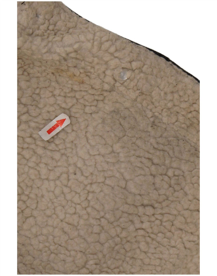 Damska kurtka oversize Sherpa Denim Topshop UK 8, mała, czarna, klasyczna