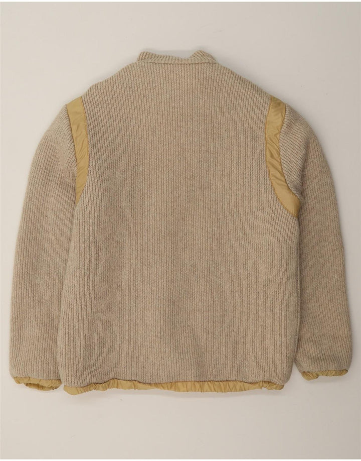 Dwustronna kurtka bomberka męska Vintage UK 36 Small Beige