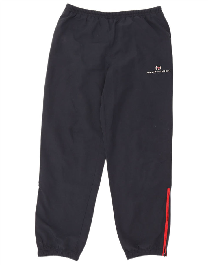 Męskie spodnie dresowe Sergio Tacchini Joggery, duże granatowe, poliestrowe