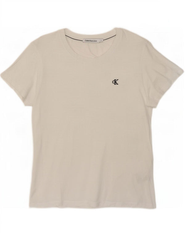 T-shirt damski Calvin Klein Jeans Top UK 18 XL Biały