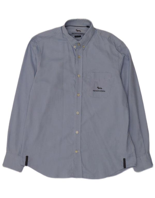 Koszula męska Harmont & Blaine o regularnym kroju, duża, niebieska, bawełniana