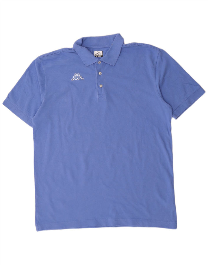 Męska koszulka polo Kappa 2XL, niebieska, bawełniana