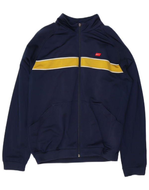 Chłopięca kurtka dresowa Nike Graphic 13-14 lat XL, granatowa, z blokami kolorów