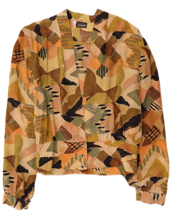 Damska bluzka koszulowa VINTAGE IT 44, średnia, wielokolorowa, geometryczna