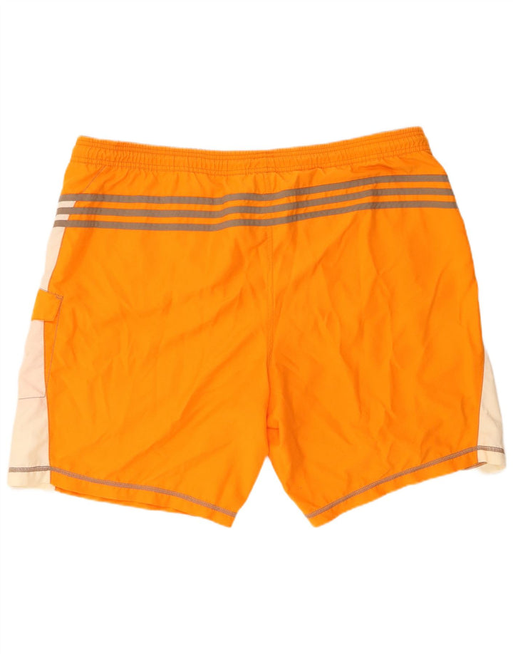 Męskie spodenki kąpielowe Adidas Graphic 2XL Pomarańczowy poliester z blokami kolorów