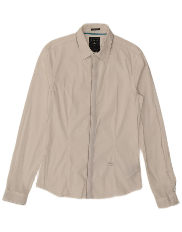 Koszula męska GUESS o dopasowanym kroju, mała, biała, bawełniana