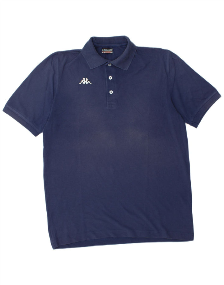 KAPPA Mens Polo Shirt XL Navy Blue Cotton