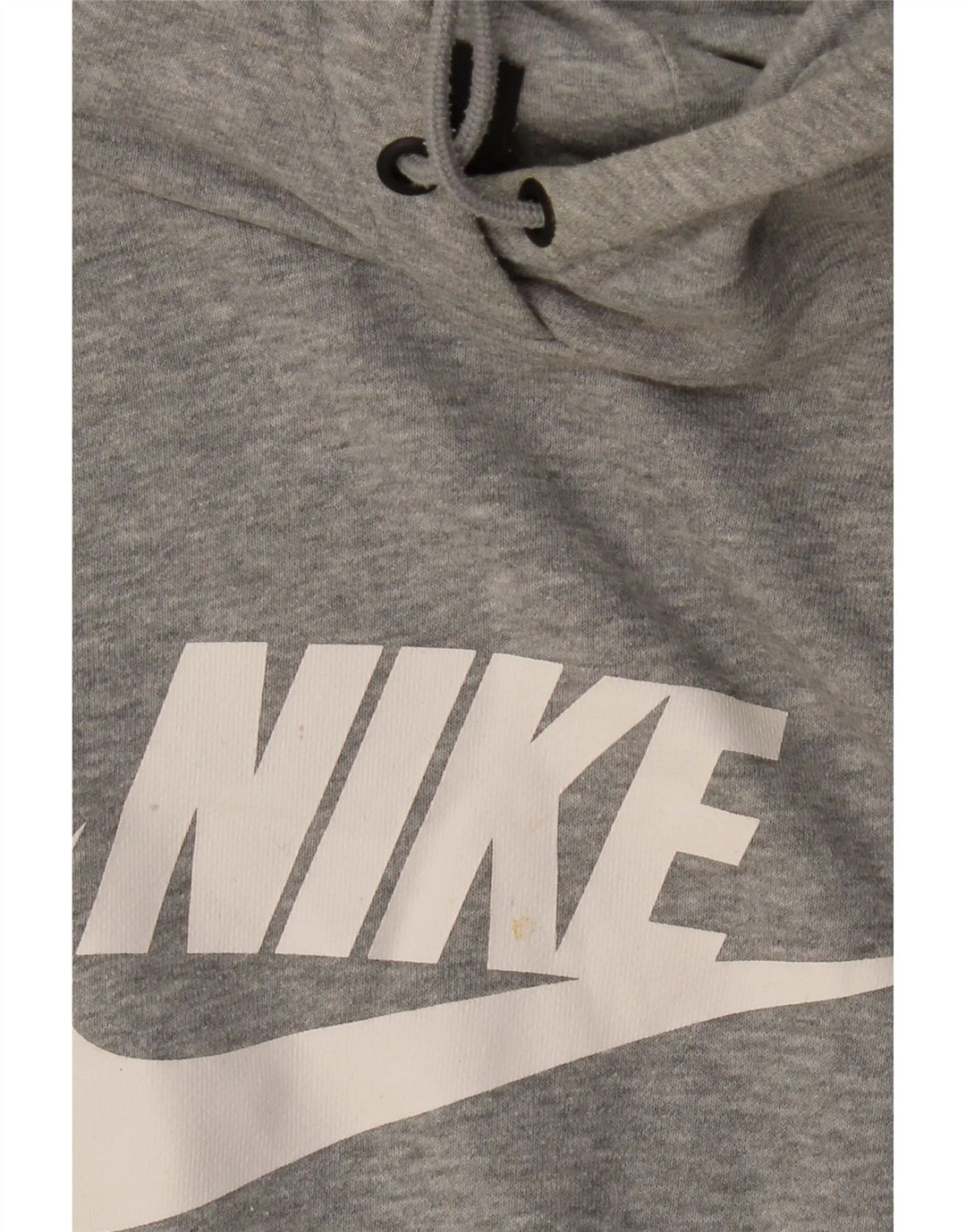 Męski sweter z kapturem NIKE z grafiką, średnioszary, bawełniany w cętki