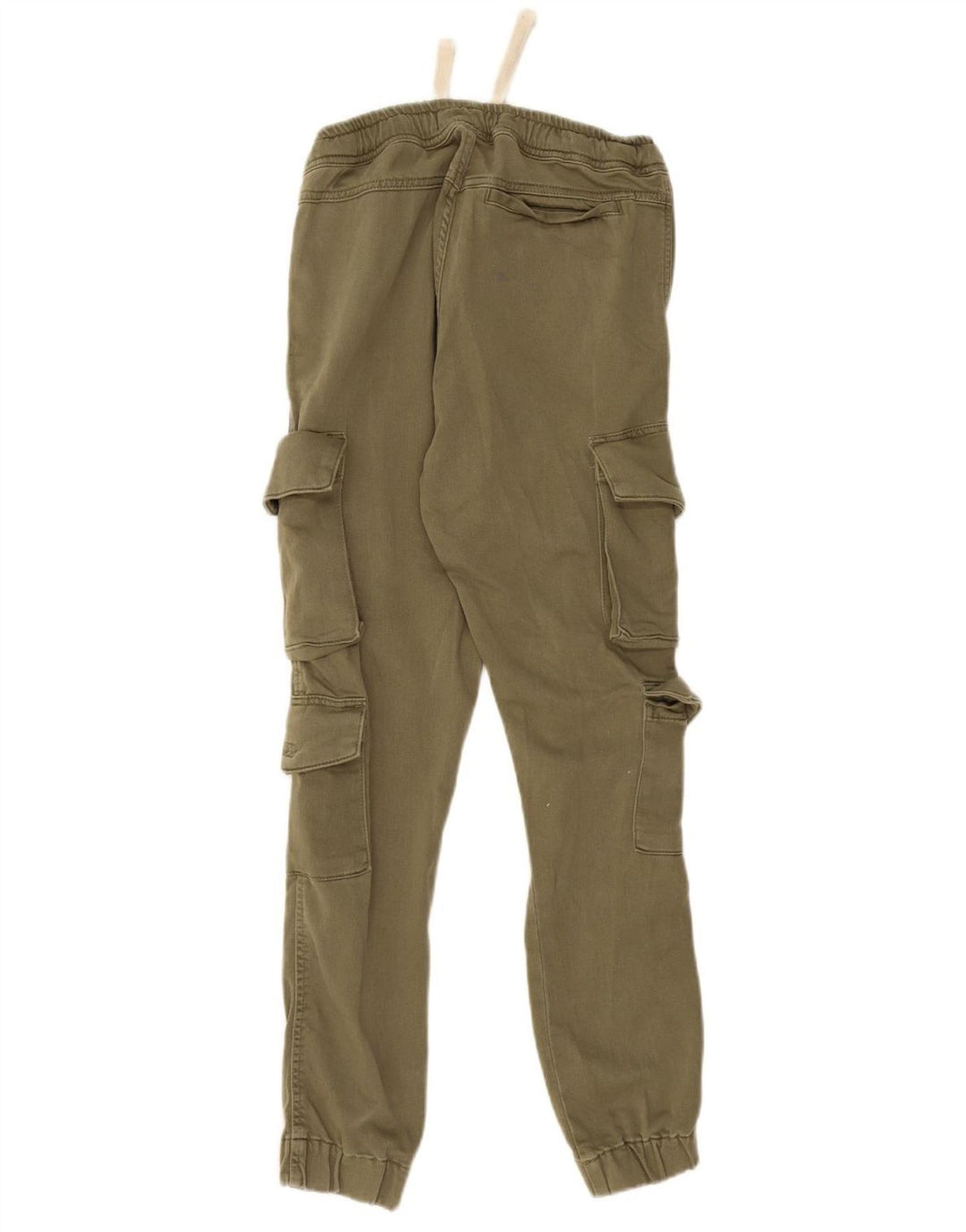 Męskie spodnie dresowe Zara Cargo, małe W30 L28, khaki, bawełniane, wojskowe