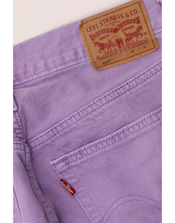Damskie jeansy Levi's 501 Straight W28 L29 Fioletowe