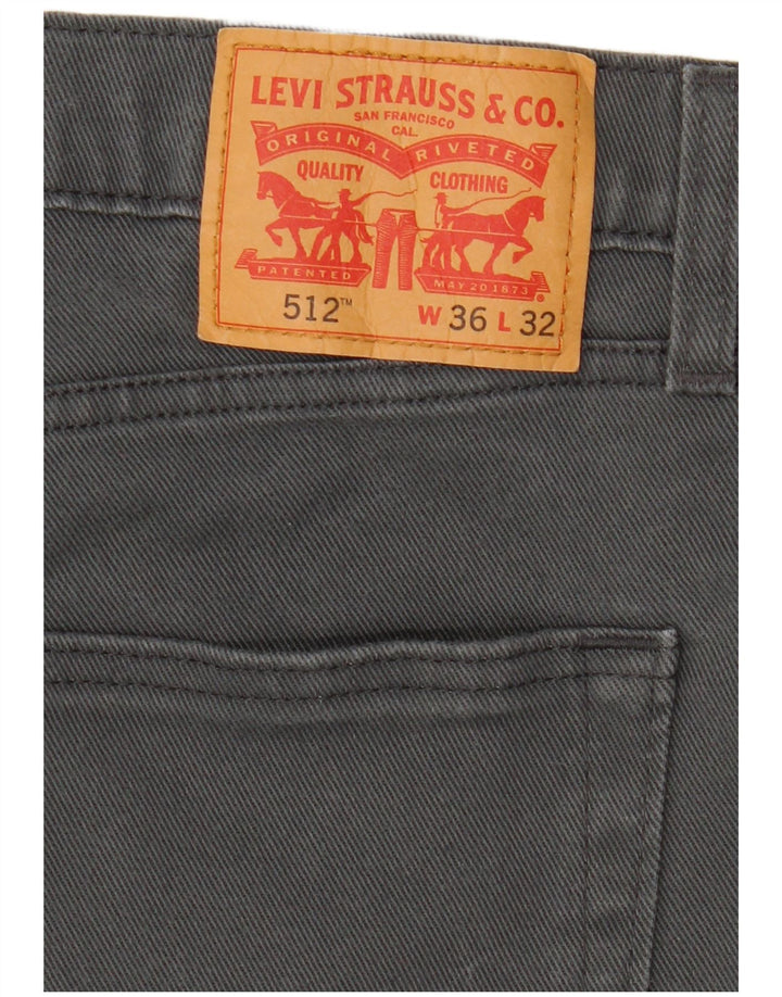 Męskie jeansy Levi's 512 Slim Tapered W36 L32 Szare