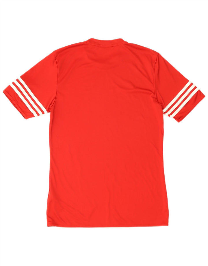 Adidas Męski T-shirt Climalite Top Mały Czerwony Poliester