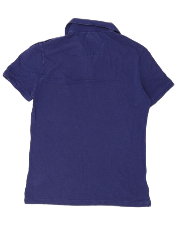 Męska koszulka polo Lacoste Slim Fit, rozmiar 4, średnia niebieska, bawełniana