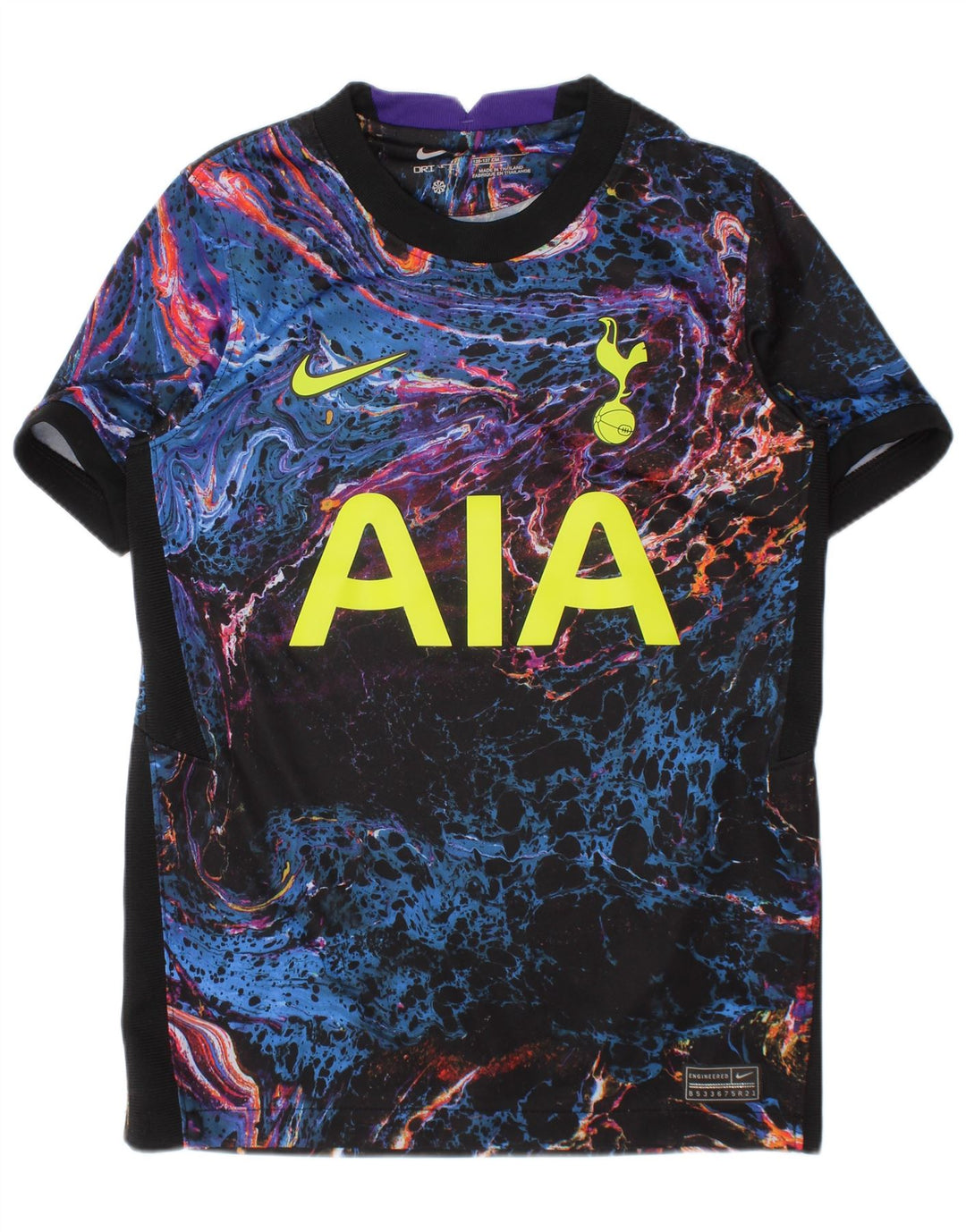 Chłopięcy T-shirt z grafiką NIKE Tottenham Hotspur 8-9 lat, mały, czarny