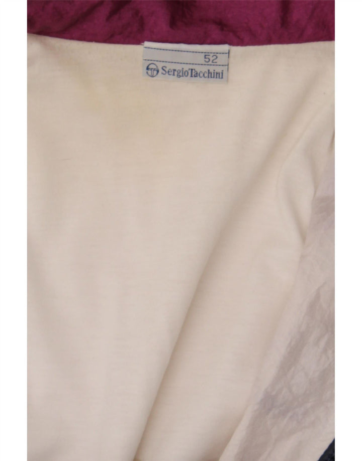Męska kurtka dresowa Sergio Tacchini IT 52, duża, granatowa, geometryczna