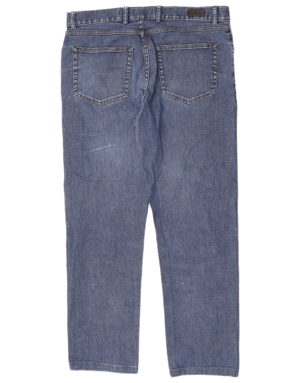 Męskie proste dżinsy Paul & Shark Yachting EU 52 XL W36 L28 Niebieska bawełna