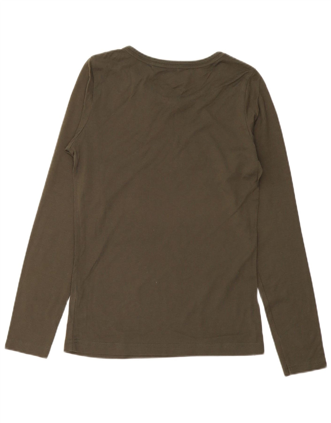 Damska koszulka graficzna Nike z długim rękawem, UK 10/12, średnia bawełna khaki