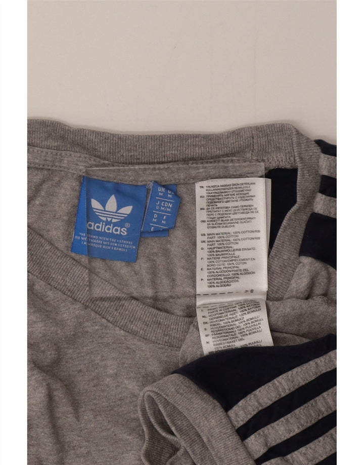 Damska koszulka ADIDAS Top UK 14, bawełna w kolorze średniej szarości