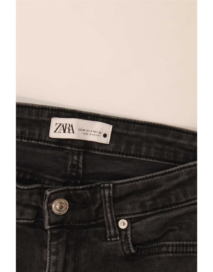 Damskie jeansy rozkloszowane Zara EU 36 XS W26 L30 Czarne